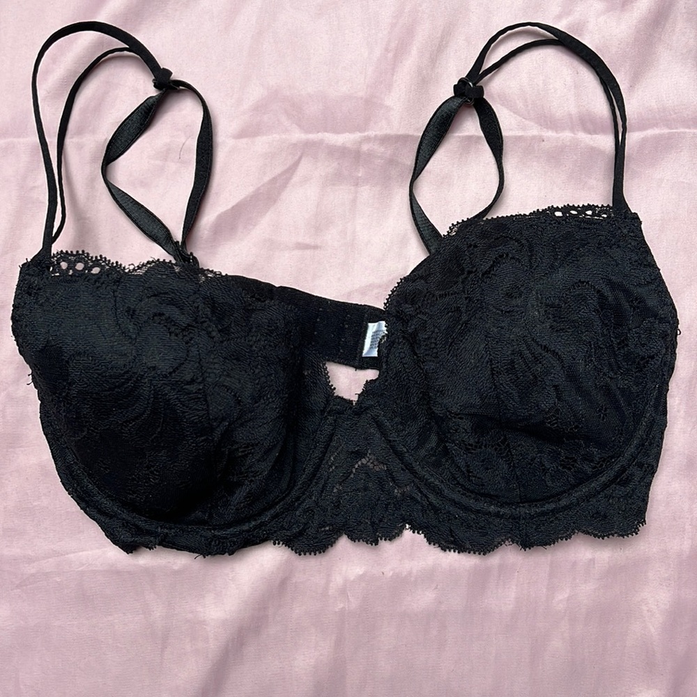 Lace and mesh,padded underwire BRA